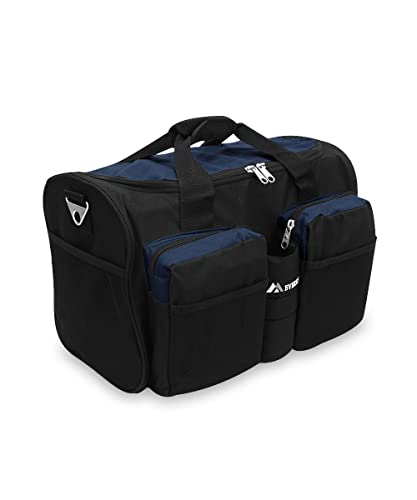 Everest Gym Bag with Wet Pocket, Navy - color: Navy