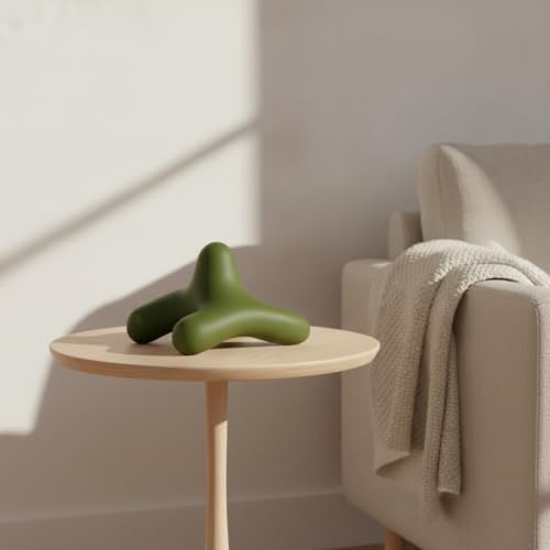 predolo Pressure Point Silicone Handheld for Stretching, Milk Tea Color - color: Milk Tea