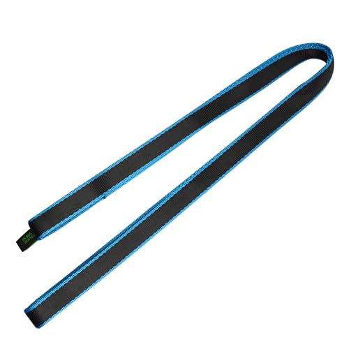 25mm Climbing Sling Runner- 29kN CE Tubular Webbing- Heavy Duty Strap for Arborist, Firefighter Rescue, Rock Climbing, Rappelling, Rigging, Swing,Hanging,Yoga Hammock,Tree Work - color: blue, size: 90cm / 36inch | Pack of 1