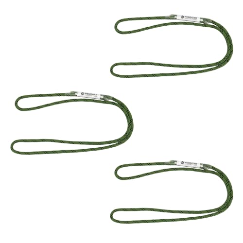 NewDoar 6mm (1/4") Prusik Cord Pre-Sewn 12KN/2700lb Aramid Auto Block Cord High Strength Prusik Arborist Rope for Outdoor Climbing Arborist Rescue Mountaineering-60cm/24''/3pcs - size: 24 in (3 pcs)