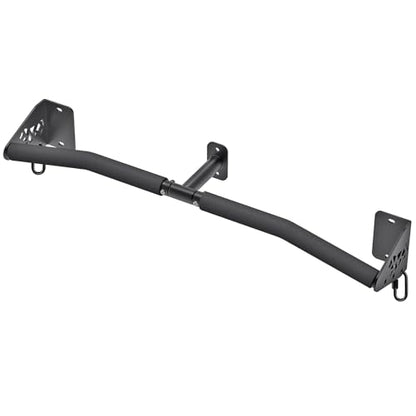 SELEWARE 32"/36" Wall Mount Pull Up Bar Joist Mount Chin Up Bar for Doorway | Heavy Duty Steel Construction Support 450 lb, w/Resistance Band Hooks, Fits 32"/36" Wall Studs for Home Gym Strength Training - size: B: 32" x 1.6" Dia Grip