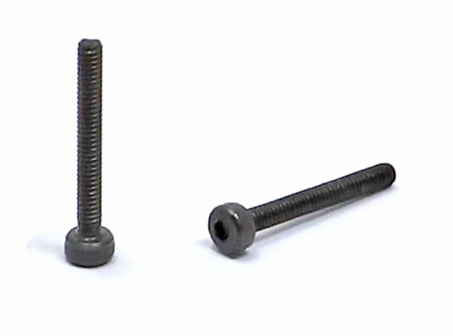 iexcell 100 Pcs M2 x 16mm Thread Pitch 0.4 mm Alloy Steel 12.9 Grade Hex Socket Head Cap Screws Bolts Kit, Black Oxide Finish - size: M2 x 16mm
