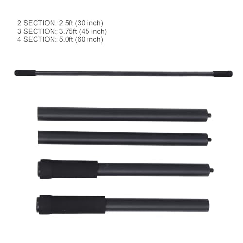 4PCS Workout Stick Set for Mobility Stretching Versatile Exercise Prop to Release Lower Back and Shoulder Tension Ideal for Physical Home Fitness
