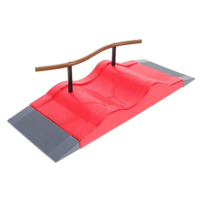 Wakauto Mini Skate Park Finger Skateboard Ramp Fingerboard Training Prop for Tricks Smooth Surface Skatepark Part for Kids Creative .62 X 4.01 X 2.71 in