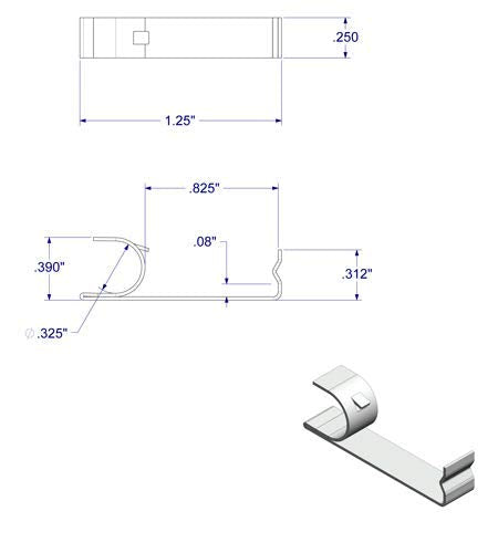 WRS Standard Take-Out Clip for Block and Tackle Balance, 100-Pack | Zinc-Plated Steel, 100 Clips Per Pack, Allows Sash Removal, Non-Tilt Windows - size: 100 Pack