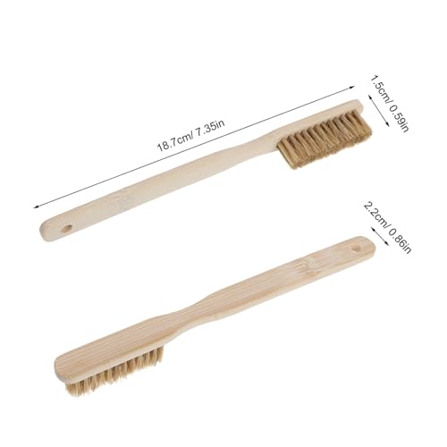 FRCOLOR Rock Climbing Brush with Long Handle, Bouldering Chalk Brush, Firm Bristle Mountaineering Cleaning Tool for Indoor and Outdoor Climbing Holds