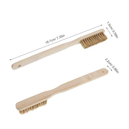 FRCOLOR Rock Climbing Brush with Long Handle, Bouldering Chalk Brush, Firm Bristle Mountaineering Cleaning Tool for Indoor and Outdoor Climbing Holds