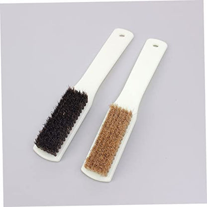 SOLUSTRE 2Pcs Climbing Brush Set Boar Hair Bristles and Sturdy Handle Rock Cleaning Tool for Bouldering and Chalk Removal
