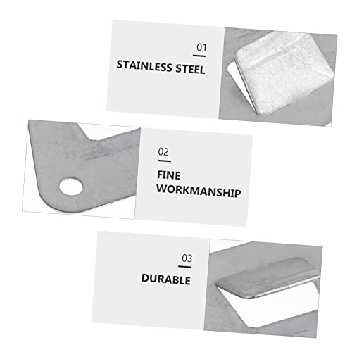 SHOWERORO 10pcs Stainless Steel Kitchen Hooks for Range Hood Triangle Hanging Boards Kitchen Accessories for Oil Suction Fans Easy to Install and