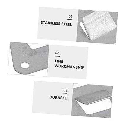 SHOWERORO 10pcs Stainless Steel Kitchen Hooks for Range Hood Triangle Hanging Boards Kitchen Accessories for Oil Suction Fans Easy to Install and
