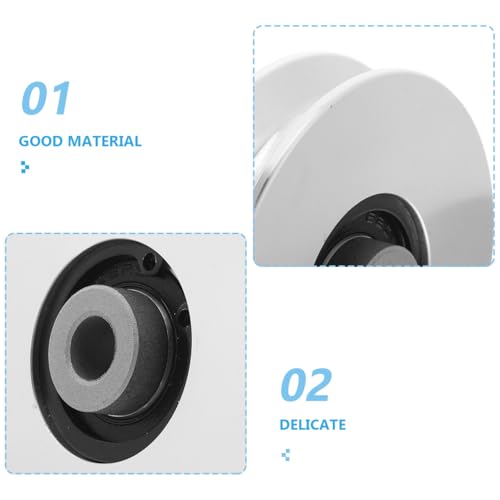 BESPORTBLE Aluminum Pulley Wheel 2.95 Inch Cable Bearing for Home Gym Gym Pulley System Replacement Fitness Machine Attachments
