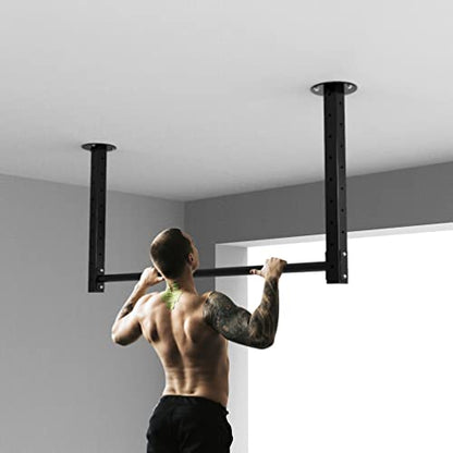 Pull-Up Bars Wall-Mounted Chin Up Bar, Ceiling Horizontal Bar, Home Gym Training Equipment, Multiple Splicing Suspension Bars, Safe Load 300kg，98CM - size: 98CM