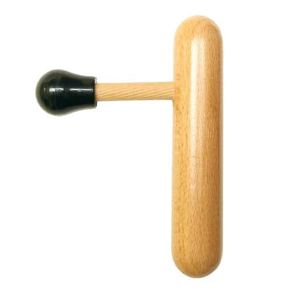 Massage Wooden Thumb Saver for Trigger Point, Deep Tissue T Shape Press Bar Wood