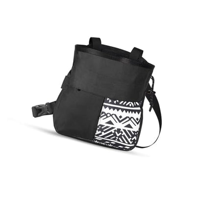 Kavolet Outdoor Multifunctional Collection Bag for Climbers, Mountaineering Chalk Bag, Large Capacity, Phone Fit, Effortless Access, Red - size: Small Black