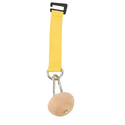 RiToEasysports Pull Up Grip Ball Wooden Rock Climbing Holds Half Sphere for Strength Training Hand Exercise Home Gym Workout with Beech Wood Iron Faux Nylon 75mm
