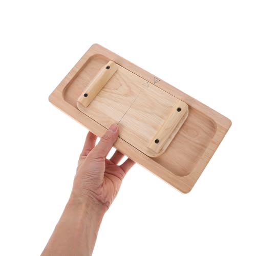 Finger Strength Trainer and Grip Strengthener Board, Wooden Hand Exerciser for Finger and Wrist Strength Training, Forearm Strengthener for Rock Climbing and Tug of War Training