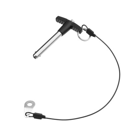 T Handle Quick Release Pin 5/16 Inch Diameter ,Stainless Steel Ball Locking Pin with Push Button Lanyard Cable Usable Length 1.57"(8*40mm) - size: 8mm-40mm