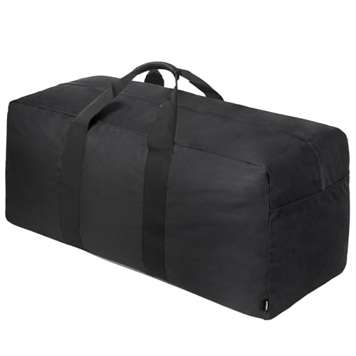 Vorspack Extra Large Duffle Bag for Travel - 150L Duffel Bag for Men Gear Bag for Storage Foldable Weekender Bag for Overnight Camping - Black - color: Black, size: 150 l