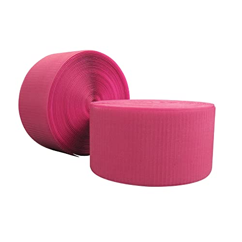 Envirolite Hook Fastener | 4" Wide, 42' Long | Gymnastics and Cheer Mat Tape | Nylon Hook for Carpet Bonded Foam Seams - Pink - style: Pink