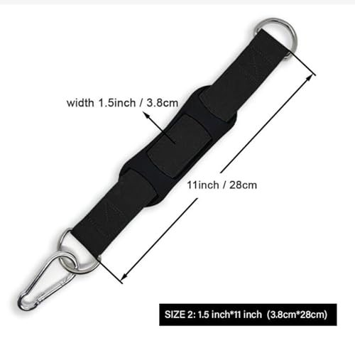 kowaku Exercise Strap,Tree Swing Hanging Strap with Snap Carabiner, Fitness Pulley Cable Machine Attachment for Adults, Bodybuilding