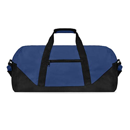 21" Large Duffle Bag with Adjustable Strap - color: Navy Blue