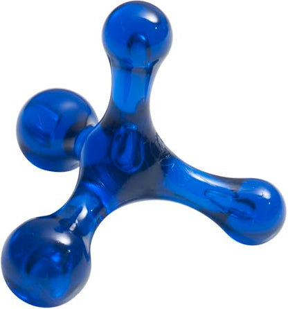 The Pressure Positive Co. Jacknobber II Handheld Massage Tool, Blue | Deep Tissue Therapy of Foot, Calves, Back, Arms, Jaw, Neck, Self Care, Reflexology, Trigger Point & Myofascial Pressure - color: Sapphire Blue