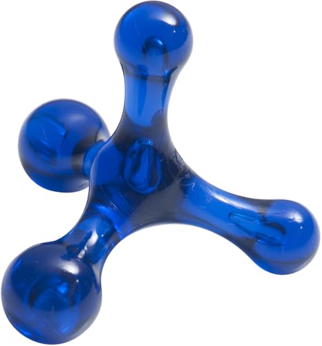 The Pressure Positive Co. Jacknobber II Handheld Massage Tool, Blue | Deep Tissue Therapy of Foot, Calves, Back, Arms, Jaw, Neck, Self Care, Reflexology, Trigger Point & Myofascial Pressure - color: Sapphire Blue