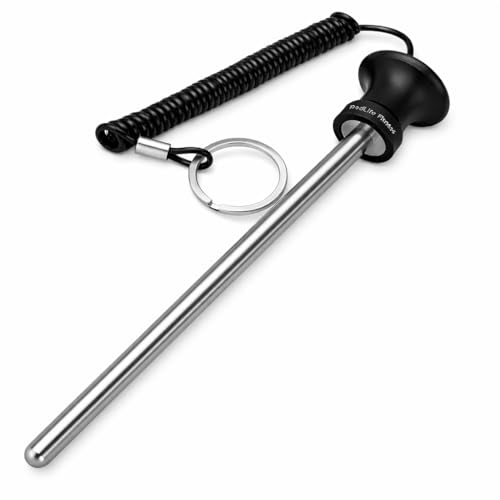 TreadLife Fitness Universal Weight Stack Pin for Commercial Gym or Home Gym | Heavy Duty Pin Insert | Health Club Grade Steel - style: Black