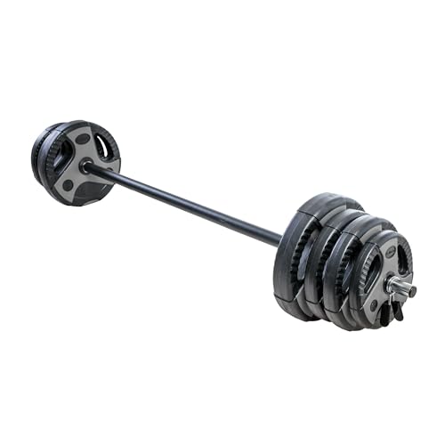 US Weight Weight Set for Home Gym - Barbell, Curl Bar or Multi-Use Options - Various Weight Options - size: 54LB, style: Barbell