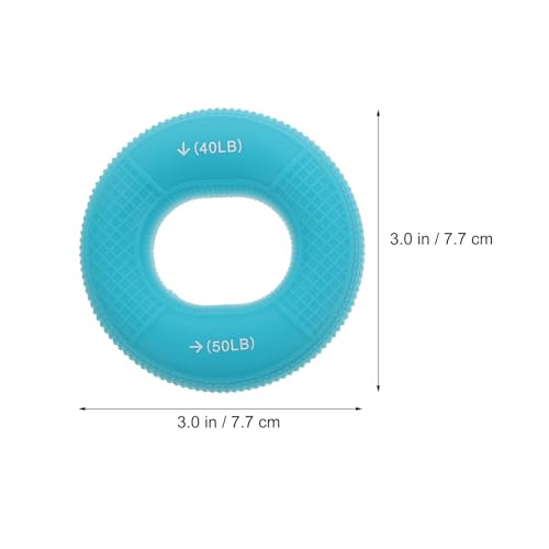 3pcs Silicone Hand Grip Strength Trainer Set Adjustable Resistance Rings 20-80lbs for Finger Strengthening, Hand Massage, Rehabilitation, and Rock Climbing Exercise