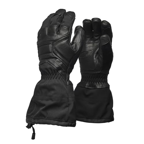 BLACK DIAMOND Men's Guide Ski/Snow Gloves, Waterproof, Gore-TEX Insert - color: Black 2.0 (5 Finger Gloves), size: Small