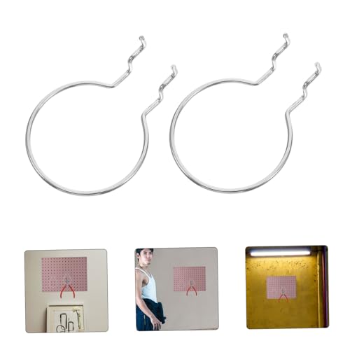 Homoyoyo 10pcs Ring Style Pegboard Hooks Garage Craft Room Storage Tool Hangers for Hanging Board