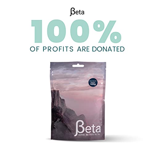 Beta Rock Climbing Chalk Premium, Heat Treated Loose Powdered Rock Climbing Chalk Made with 100% Magnesium Carbonate. 100% of Profits Donated. The Strongest Grip Possible. (Chalk Powder, Hand Chalk)