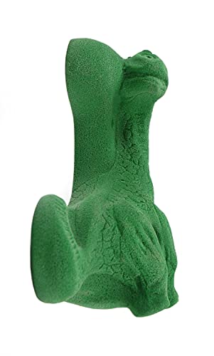 Atomik Rock Climbing Holds Bolt-On Brontosaurus in Green