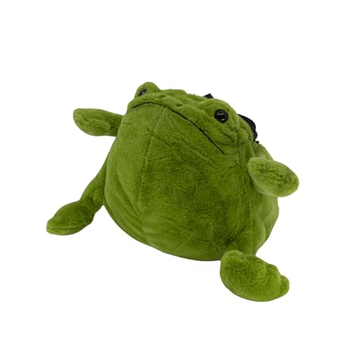 Rock Climbing Chalk Bag – Cute Plush Chalk Bag for Bouldering, Gym, Indoor & Outdoor Climbing – Drawstring Closure, Adjustable Waist Belt – Fun Character Design for Climbers - color: Frog