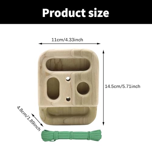 Portable Climbing Hangs Board Light Weight Indoor Outdoor Wood Hangs Board Finger Training Board Finger Grip Strengthene