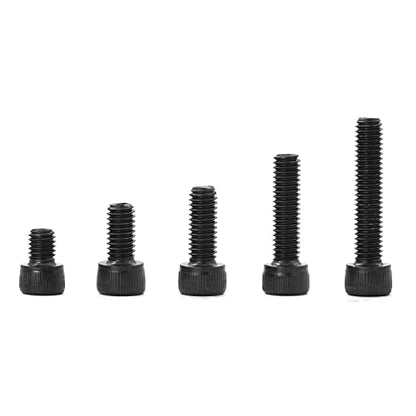 M6 x 8mm 12mm 16mm 20mm 25mm Hex Socket Head Cap Screws Bolts 12.9 Grade Alloy Steel, Black Oxide Finish, Metric Allen Hex Drive, Machine Fully Threaded, Assortment Kit 50PCS - size: M6 x 8/12/16/20/25mm (50PCS)
