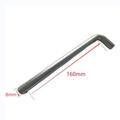 Weight Stack Pin Weight Machine Pin Replacement Weight Loading Pin Stainless Steel Secure Locking L Shaped Handle Suitable for Home Gym Fitness Studio - size: 8mmx160mm