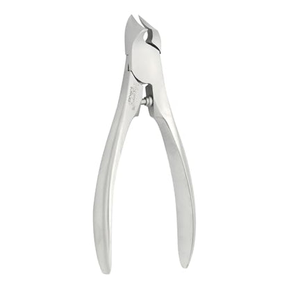 Harry’s Supplies Professional Podiatrist Nail Cutter – Heavy Duty Stainless Steel Toenail & Fingernail Clipper for Thick Nails – Sharp Precision Blade with Ergonomic Grip & Premium Leather Pouch