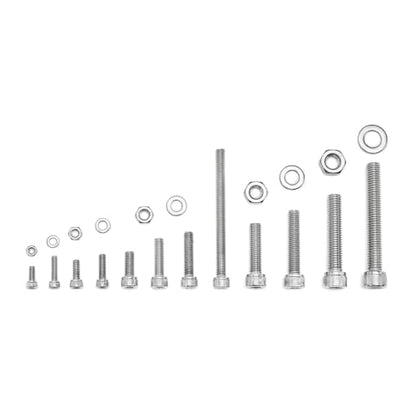 M5 M6 M8 M10 Metric Machine Bolt Assortment 304 Stainless Steel Cylindrical Head Screws and Bolt Hex Socket Head Cap Machine Screws Kit - color: X14-large-365 M5 M6 M8 M10 Socket Cap(silver)