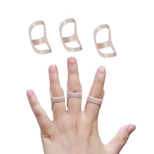 Soft Home 3 Pack Oval Finger Splints Waterproof Finger Splint for Arthritis, Trigger Finger,Mallet Fingers - Trigger Finger splints For Thumb, Index, Middle, Pinky or Ring Finger - size: 10,10,10