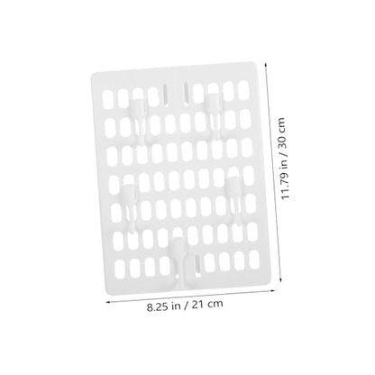 Zerodeko 1 Set Pegboard Wall Storage Rack with Hooks Easy to Install Hanging Board for Organizing Tools Supplies and Accessories Home Kitchen Bathroom and Garage