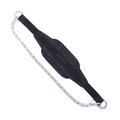 Happyyami U-shaped Weight Lifting Dip Belt with Fully Adjustable Heavy Duty Metal Chain Polypropylene Construction Steel Chain with Clip for Pull-ups Dips Squats Strength Training for