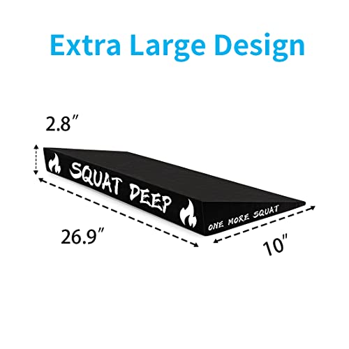 Slant Board for Weightlifting and Calf Stretching - Non-Slip Heel Elevated Squat Wedge Block - style: freestyle