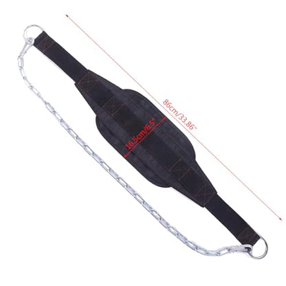 Dip Belt Weightlifting Weight With Chain For Pullups Gym Lifting For Powerlifting Bodybuilding Workout Strength Training Belt