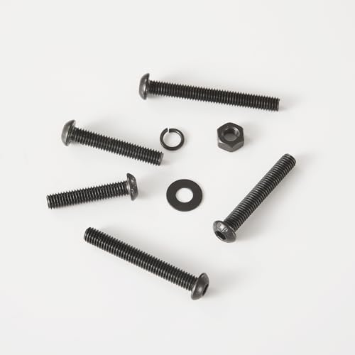 238 PCS M5 x 8mm 10mm 12mm 16mm 18mm 20mm 25mm, Button Head Socket Cap Screws Bolts Washers Nuts Assortment Kit, 10.9 Grade Alloy Steel, Black Oxide Finish, Metric Allen Hex Drive - size: Button M5x8/10/12/16/18/20/25 mm