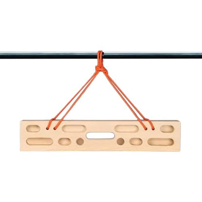 Hangboard Rock Climbing Wooden Multi-Grip Portable | Rock Climbing Pull Up Bar Grip Trainer for Climbers Beginner Men Women Home Gym Indoor Fitness Workout