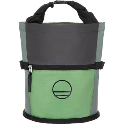 Wild Country Sequence Chalk Bucket | Large Bucket with Zippered Pocket for Big Bouldering Sessions - color: Green Ivy/Marsh/Onyx