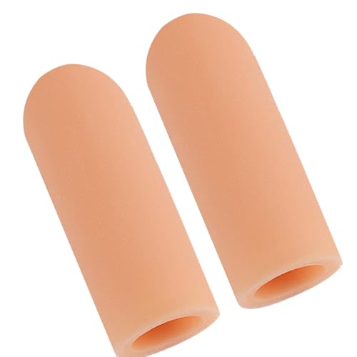 1pair High Elasticities Finger Guard Reusable Finger Protecting Sleeves for Extended Wear Comfortable(color)