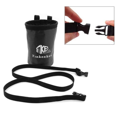 Rock Climbing Chalk Bag | Drawstring Rock Bucket Bag - High Capacity, Leakproof Magnesia Sack with Adjustable Carabiner, Rock Climbing Gear Equipment for Weight-Lifting